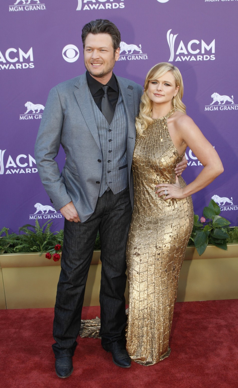 MirandaLambert and BlakeShelton ACMs 2012