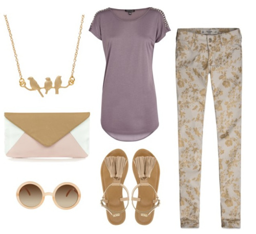 Spring Summer Trend Floral Denim Jeans Outfit 2