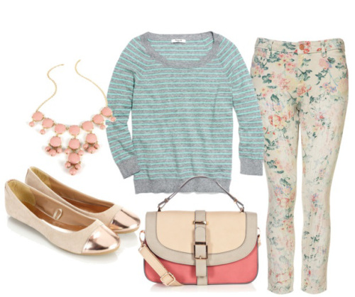 Spring Summer Trend Floral Denim Jeans Outfit 3