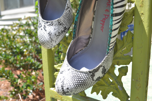 Snakeskin Pumps