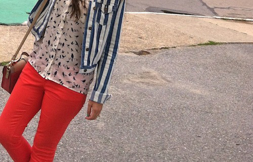 Coral & Stripes