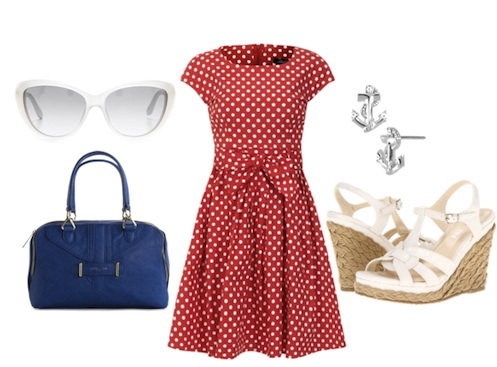 Polka Dot Fourth of July Outfit
