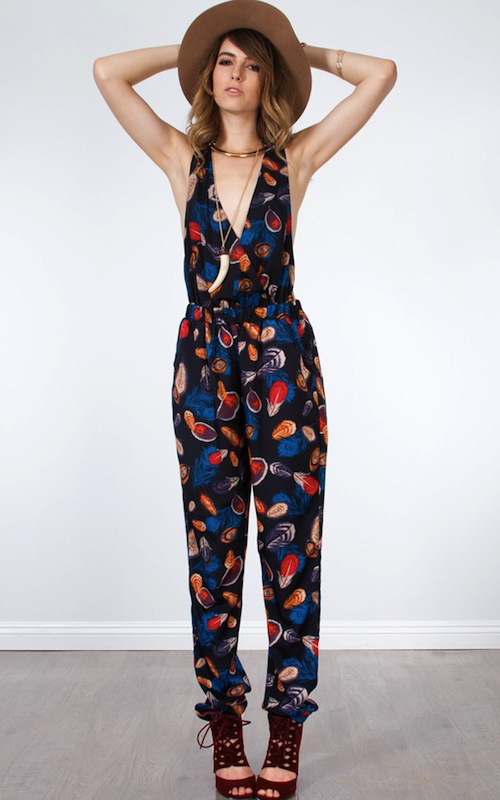 Make Me Chic Feather Jumpsuit