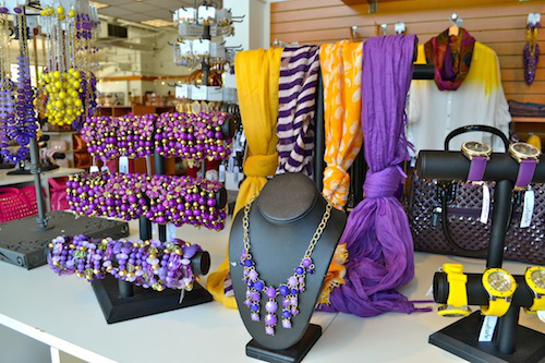 Purple and Gold Accessories