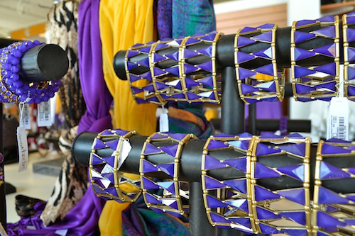 Purple and Gold Bracelets
