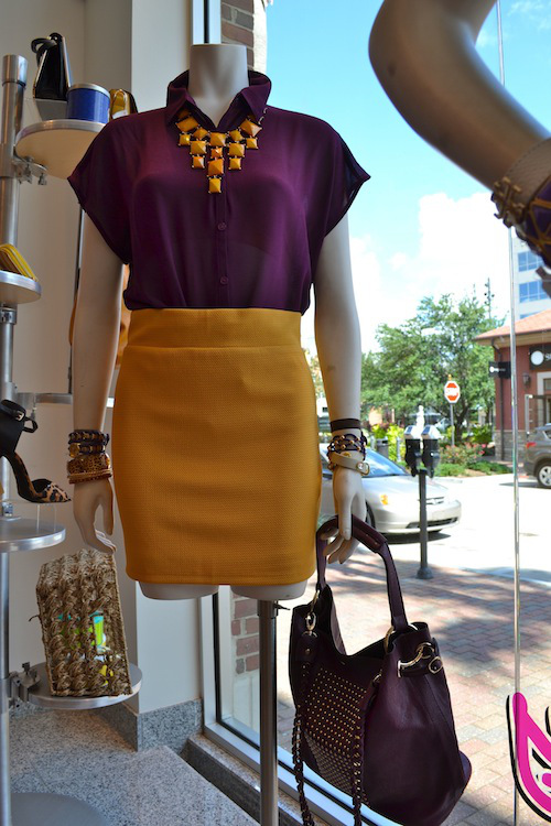 Purple and Gold Outfit