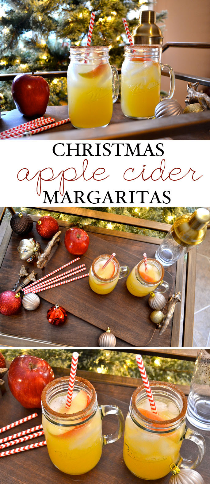Christmas Apple Cider Margaritas | Southern Flair