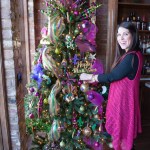 A Christmas Tree turned Mardi Gras ready!