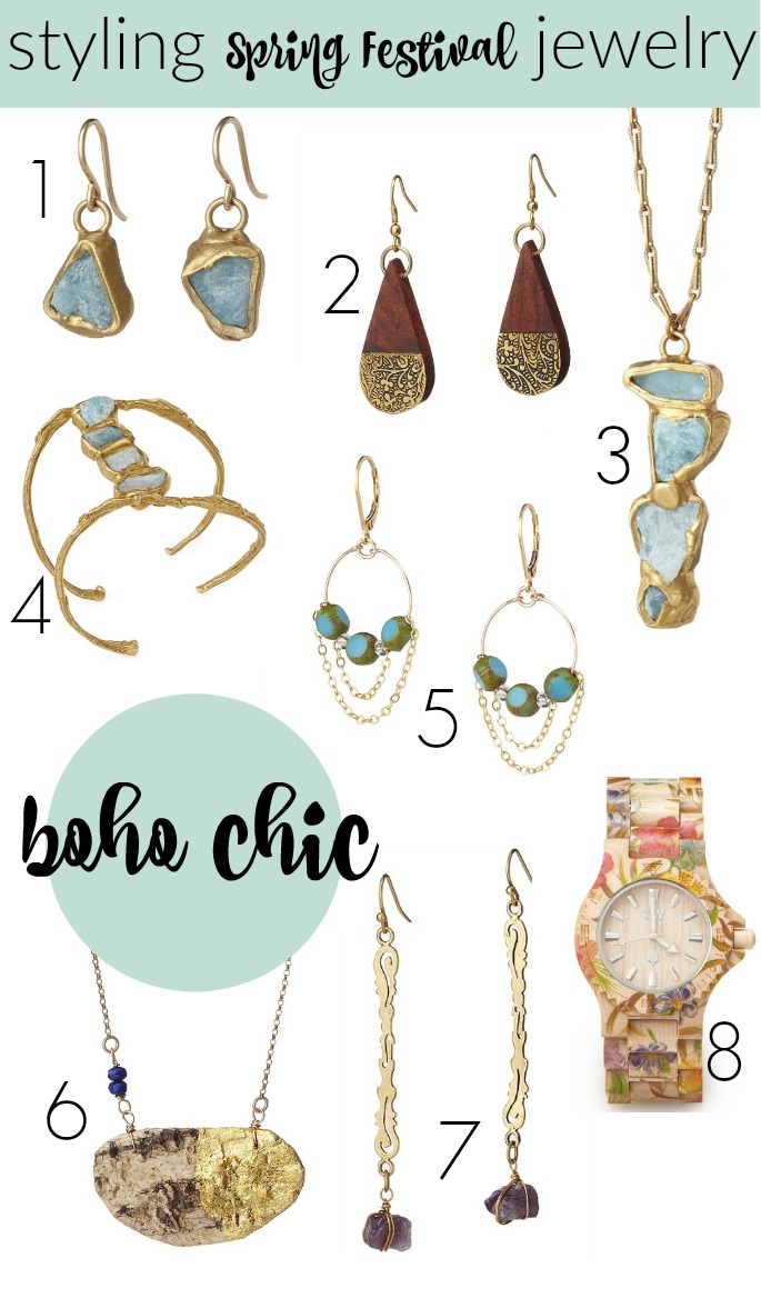 Festival season in Louisiana is right around the corner! Try out these boho chic jewelry pieces for layering and sprucing up your festival wardrobe!