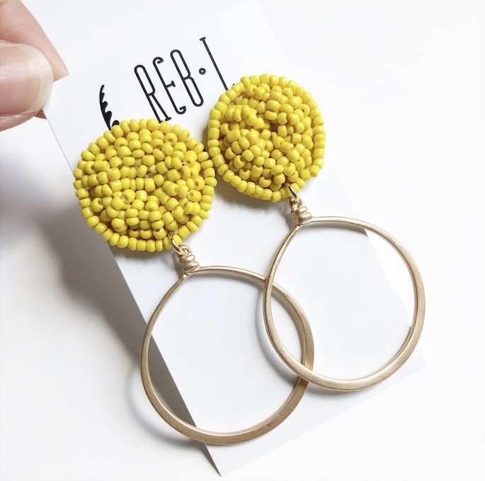 Yellow Game Day Earrings