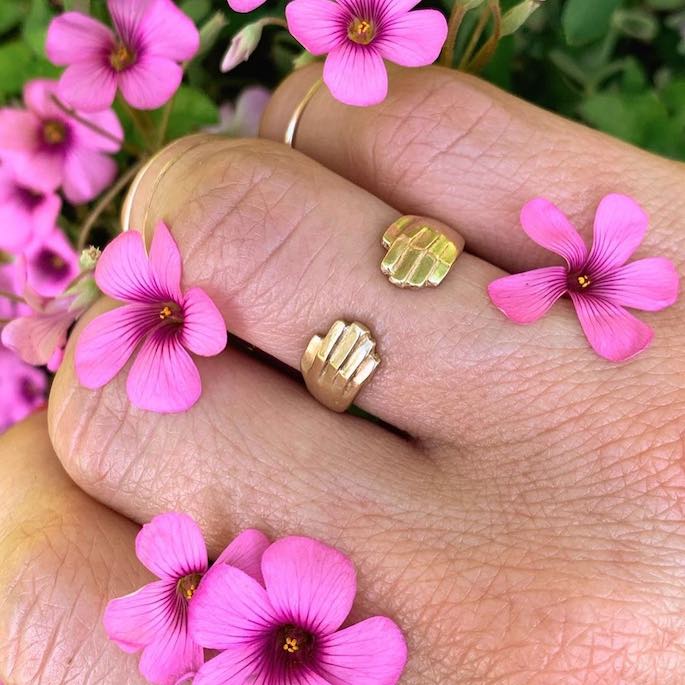 Mimosa Handcrafted HUG Ring
